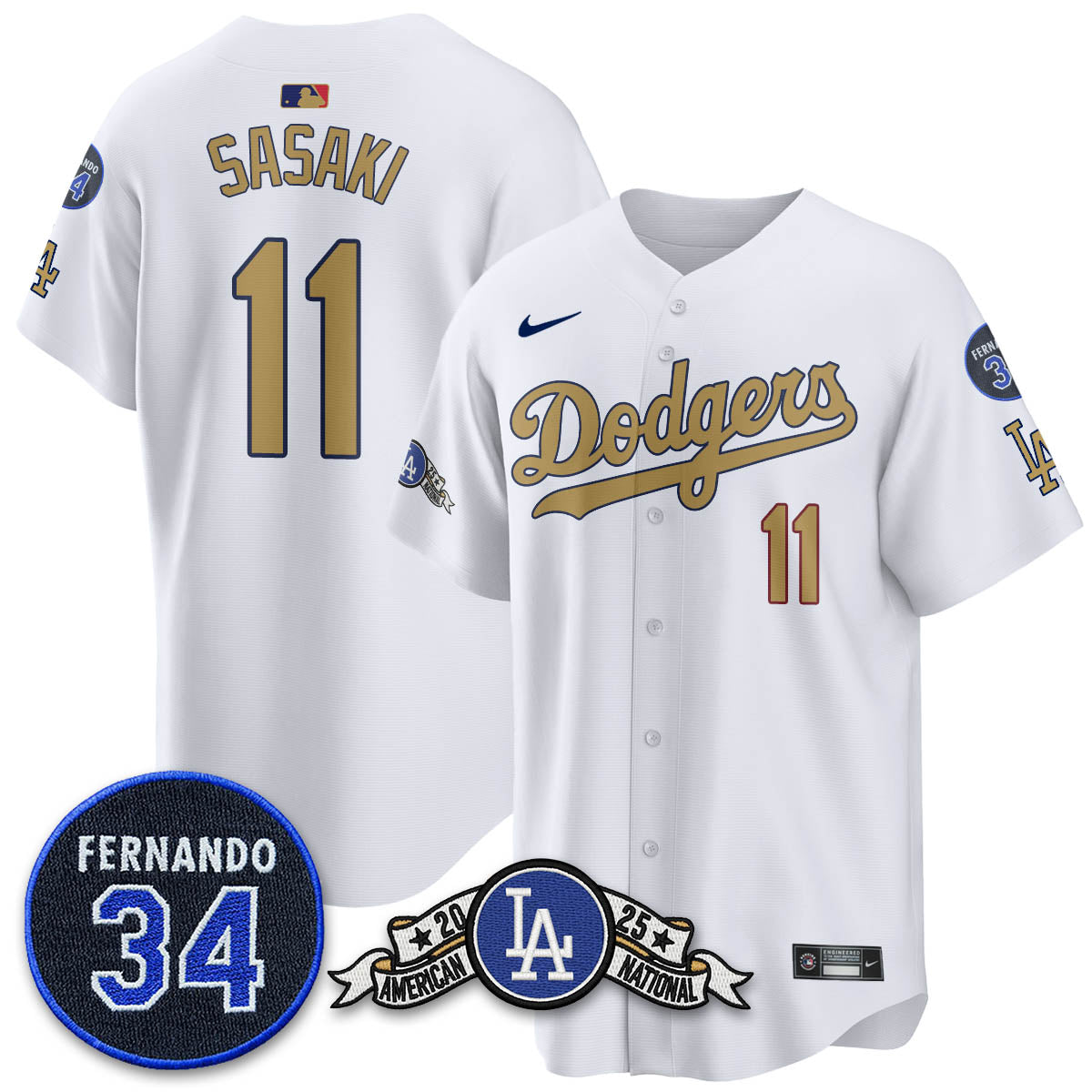 LAD 2025 National League Champions Men Jersey - All Stitched
