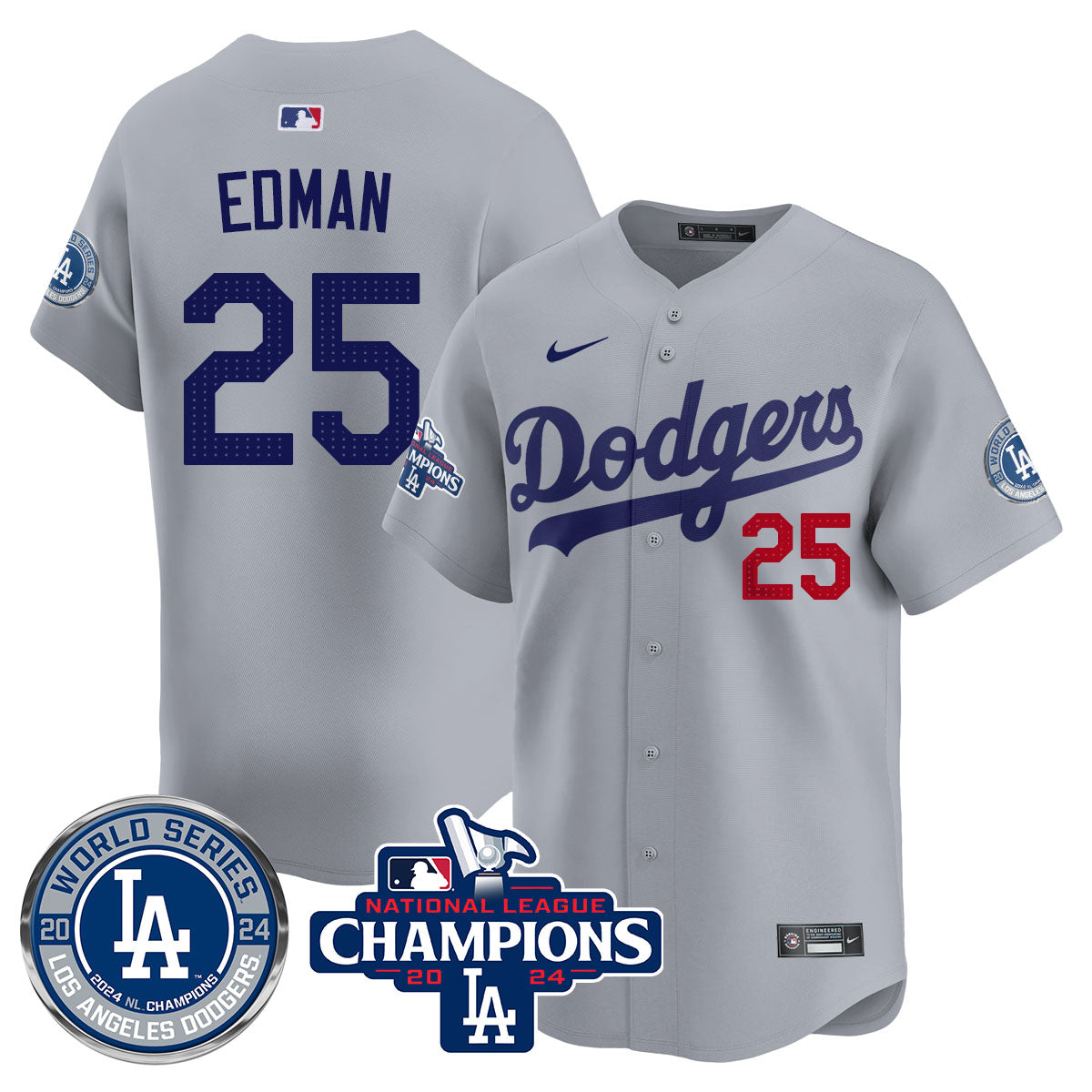 LAD World Series NL Champions Jersey - Stitched
