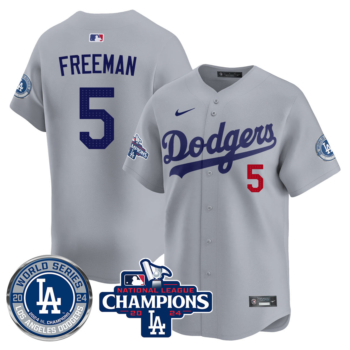LAD World Series NL Champions Jersey - All Stitched