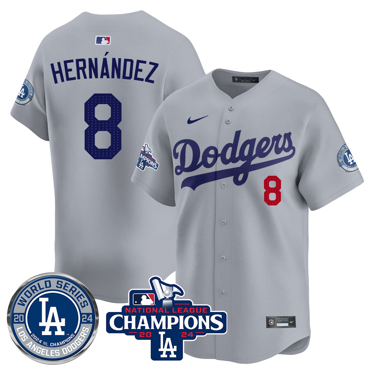 LAD World Series NL Champions Jersey - All Stitched