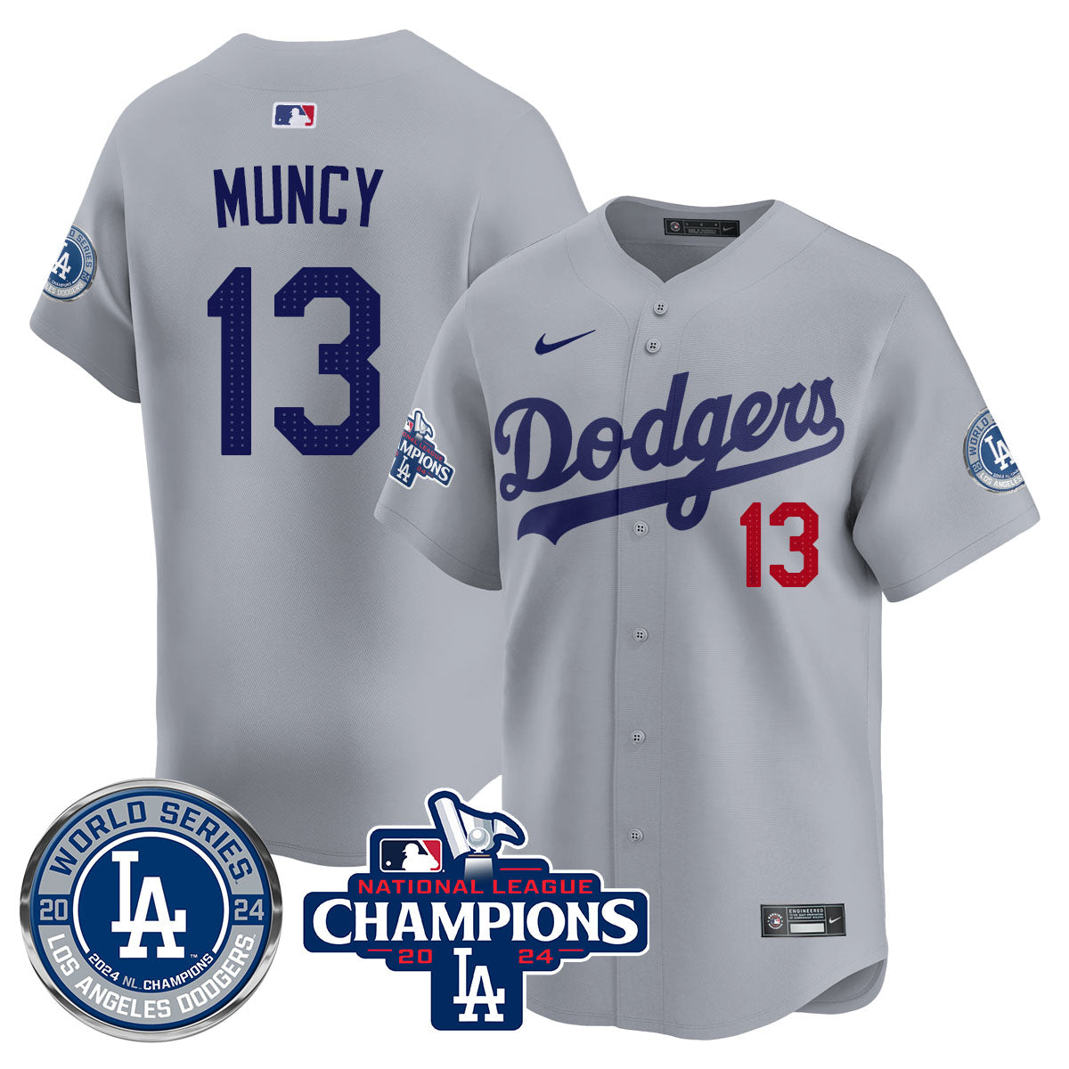 LAD World Series NL Champions Jersey - Stitched