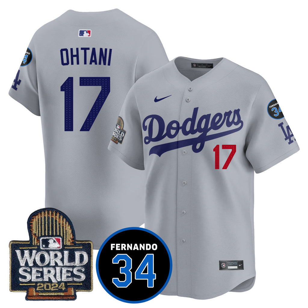 Dodgers Fernando Valenzuela Memorial Men Jersey - All Stitched
