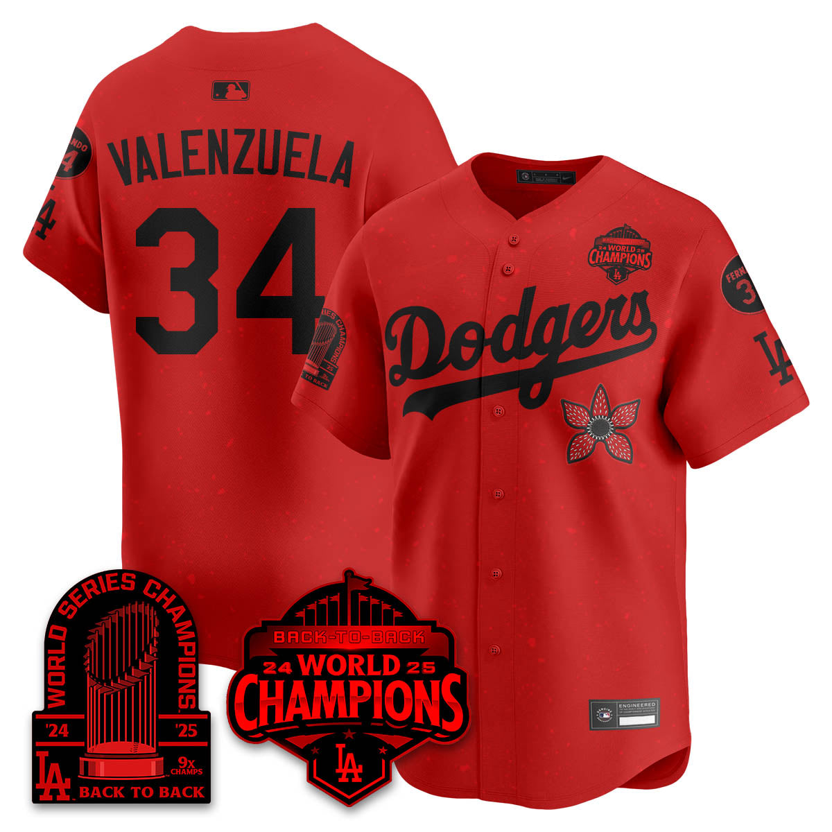 LAD 2025 Champions x Stranger Things x 9x Champs Vapor Premier Men Jersey - All Stitched
