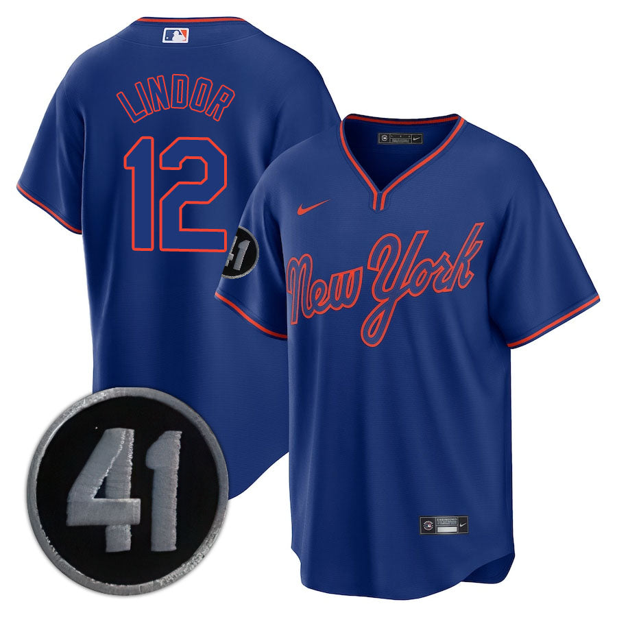 NYM Limited Jersey - 2020 Patch - All Stitched