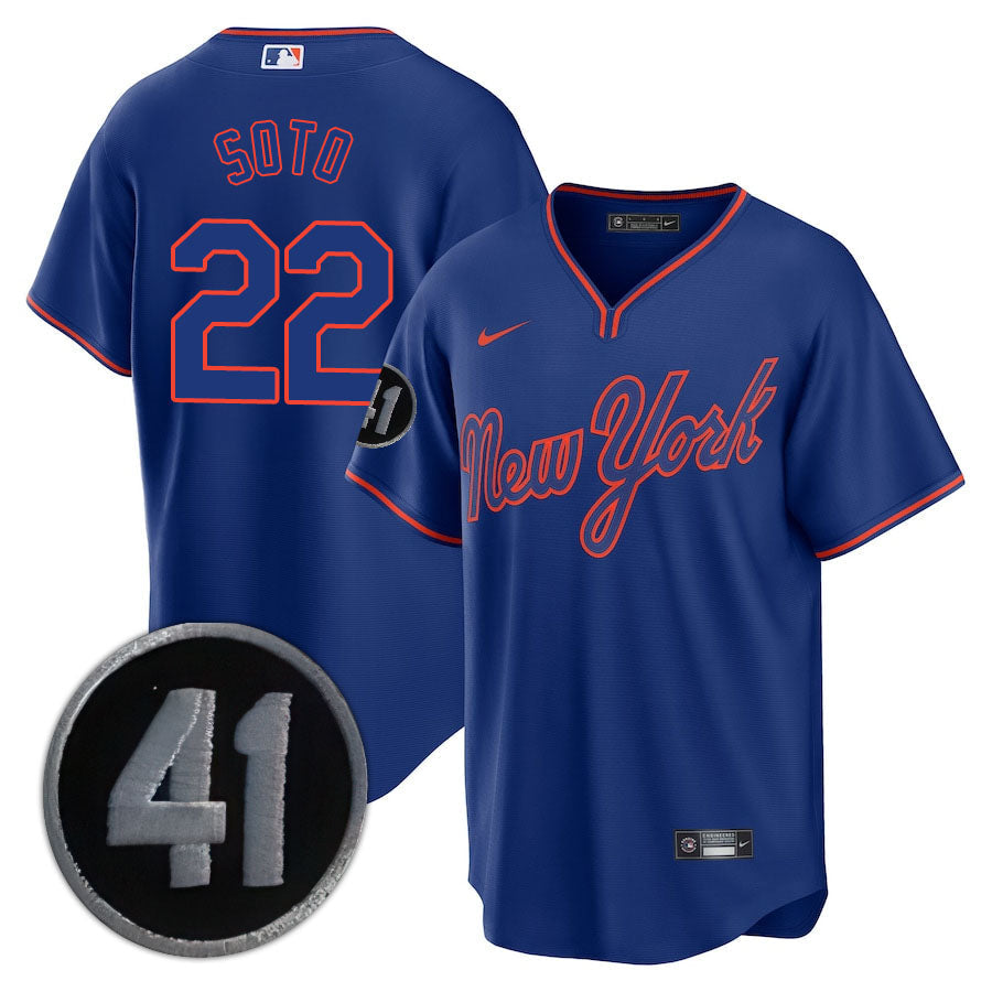 NYM Limited Jersey - 2020 Patch - All Stitched