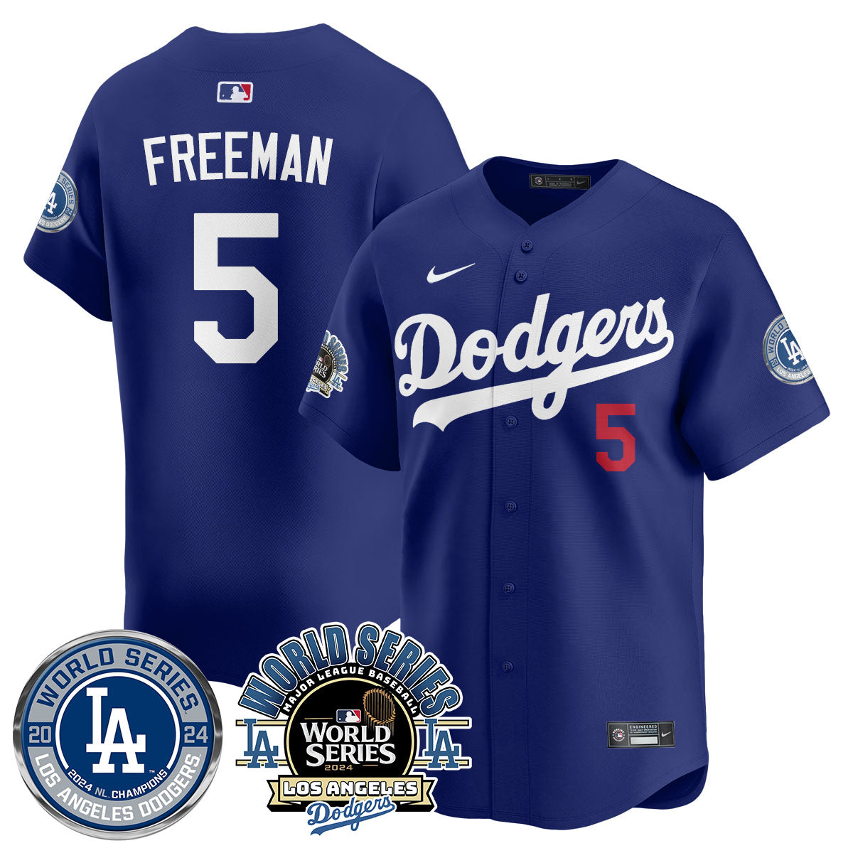 Los Angeles Dodgers 2024 World Series Jersey - All Stitched