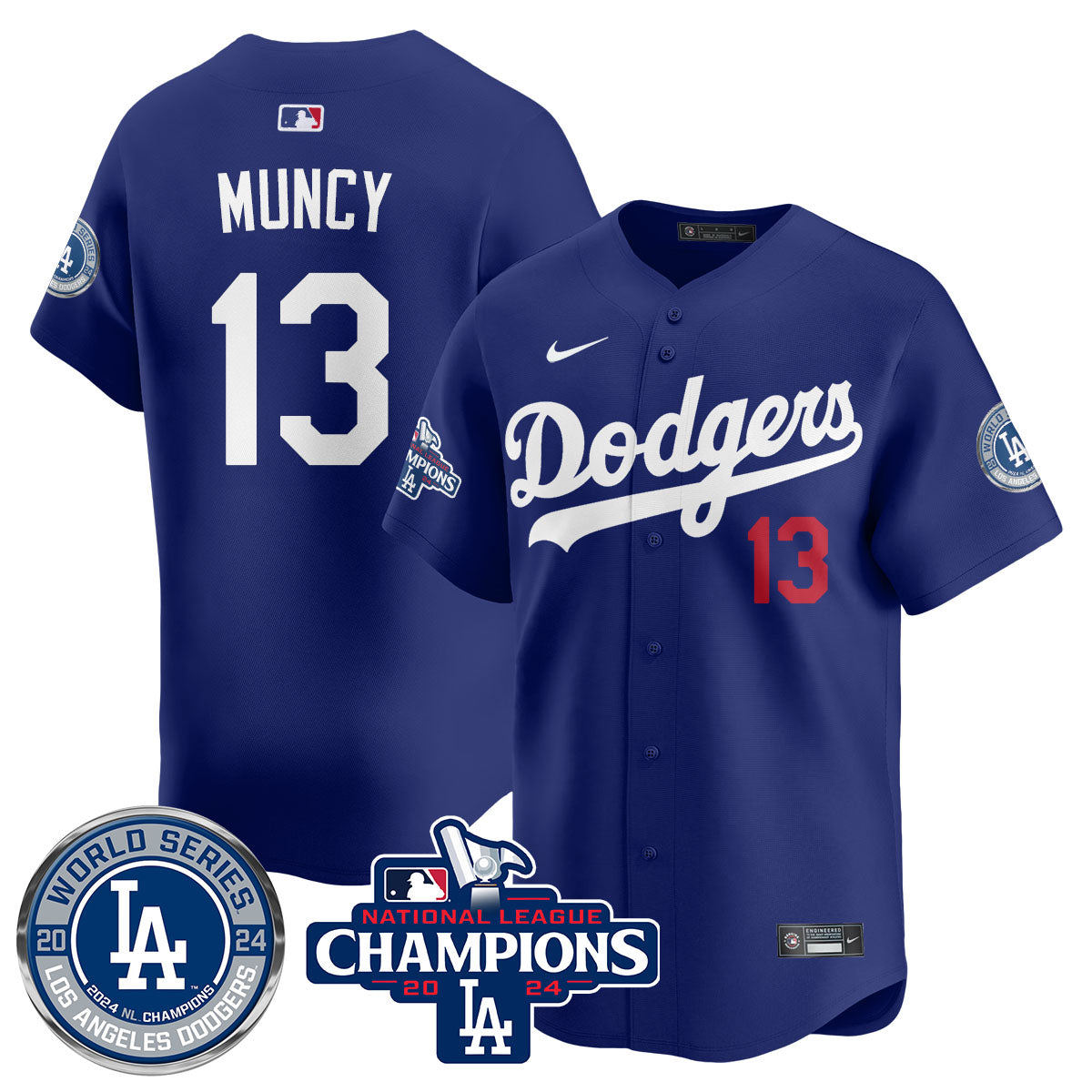 LAD World Series NL Champions Jersey - All Stitched