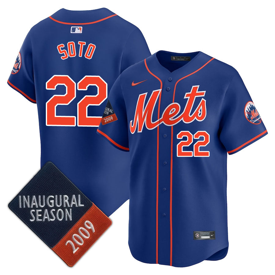 NYM Limited Jersey - 2009 Patch - All Stitched
