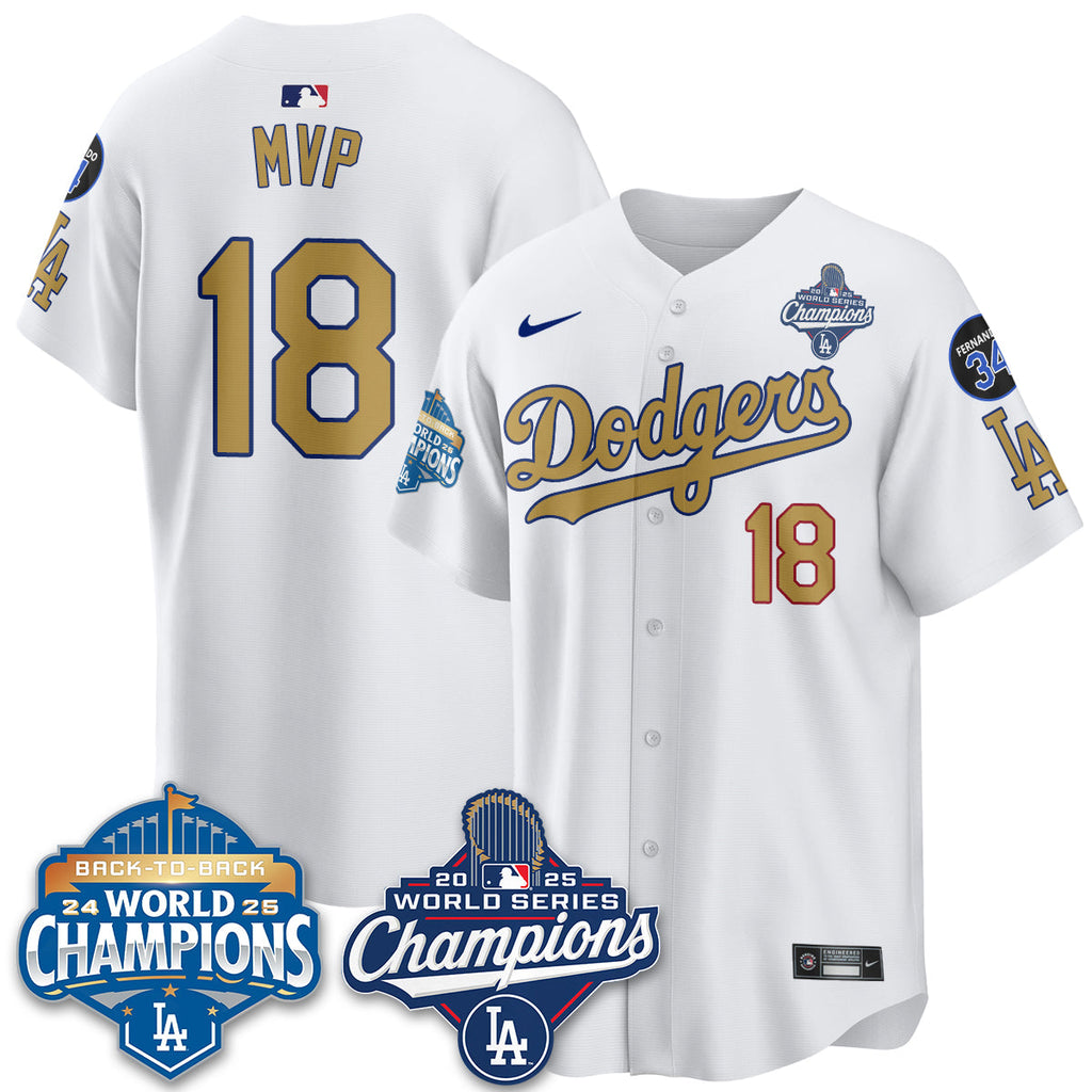 LAD 2025 World Series Champions Men Jersey - All Stitched N2