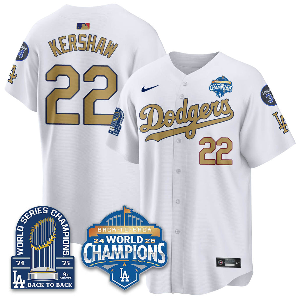 LAD 2025 World Series Champions Men Jersey - 9x Champs - All Stitched N2