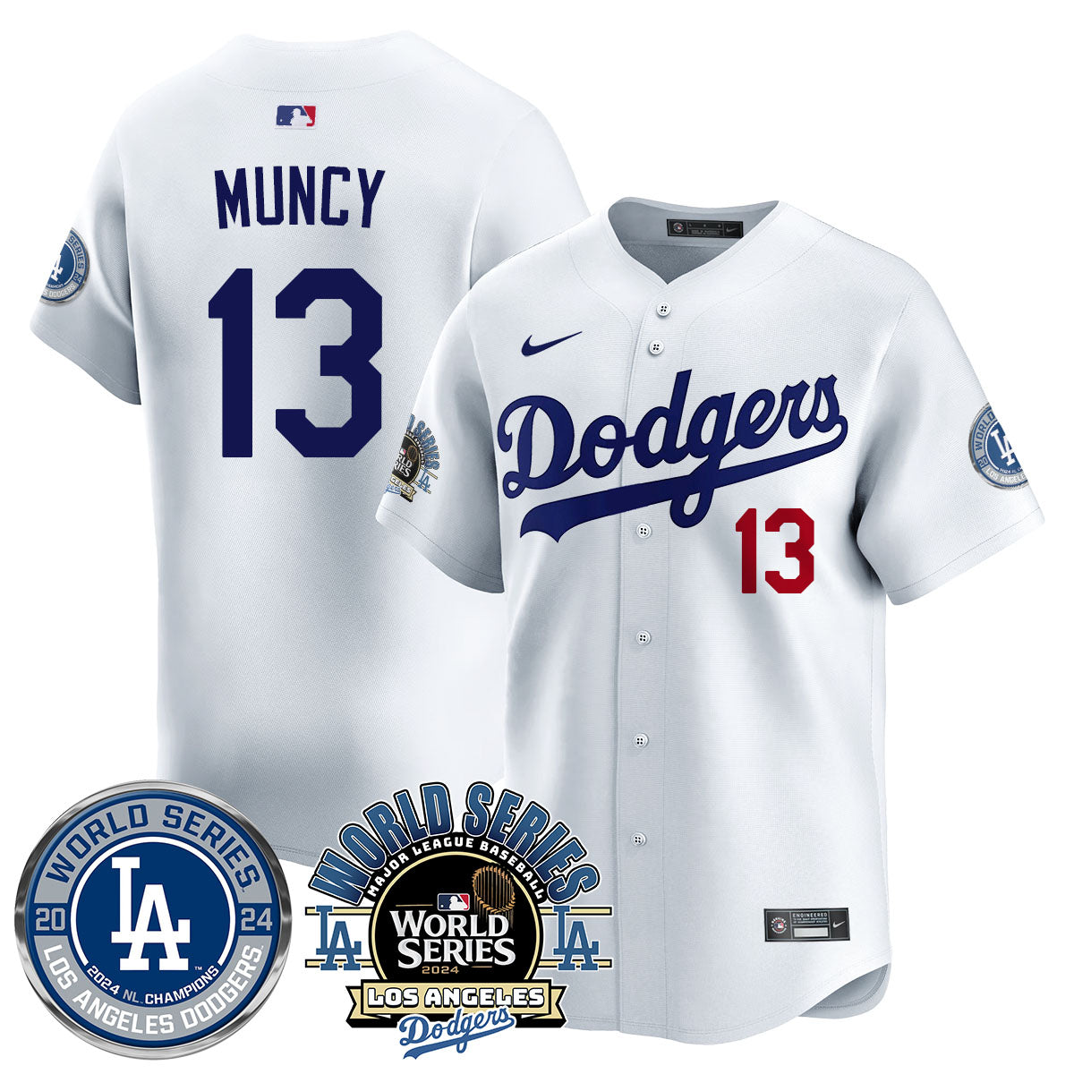 Los Angeles Dodgers 2024 World Series Jersey - All Stitched