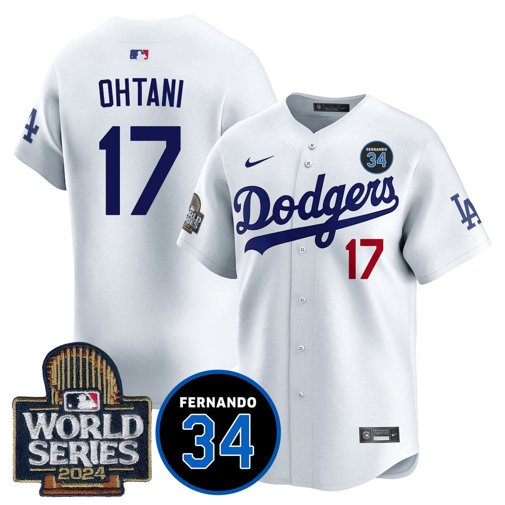 Dodgers Fernando Valenzuela Memorial Men Jersey - All Stitched