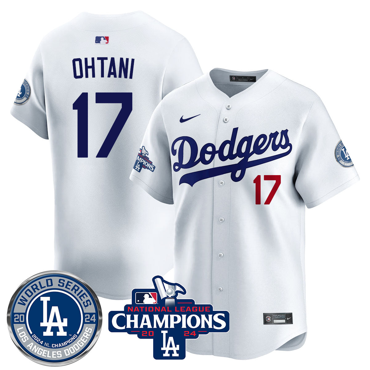 LAD World Series NL Champions Jersey - All Stitched