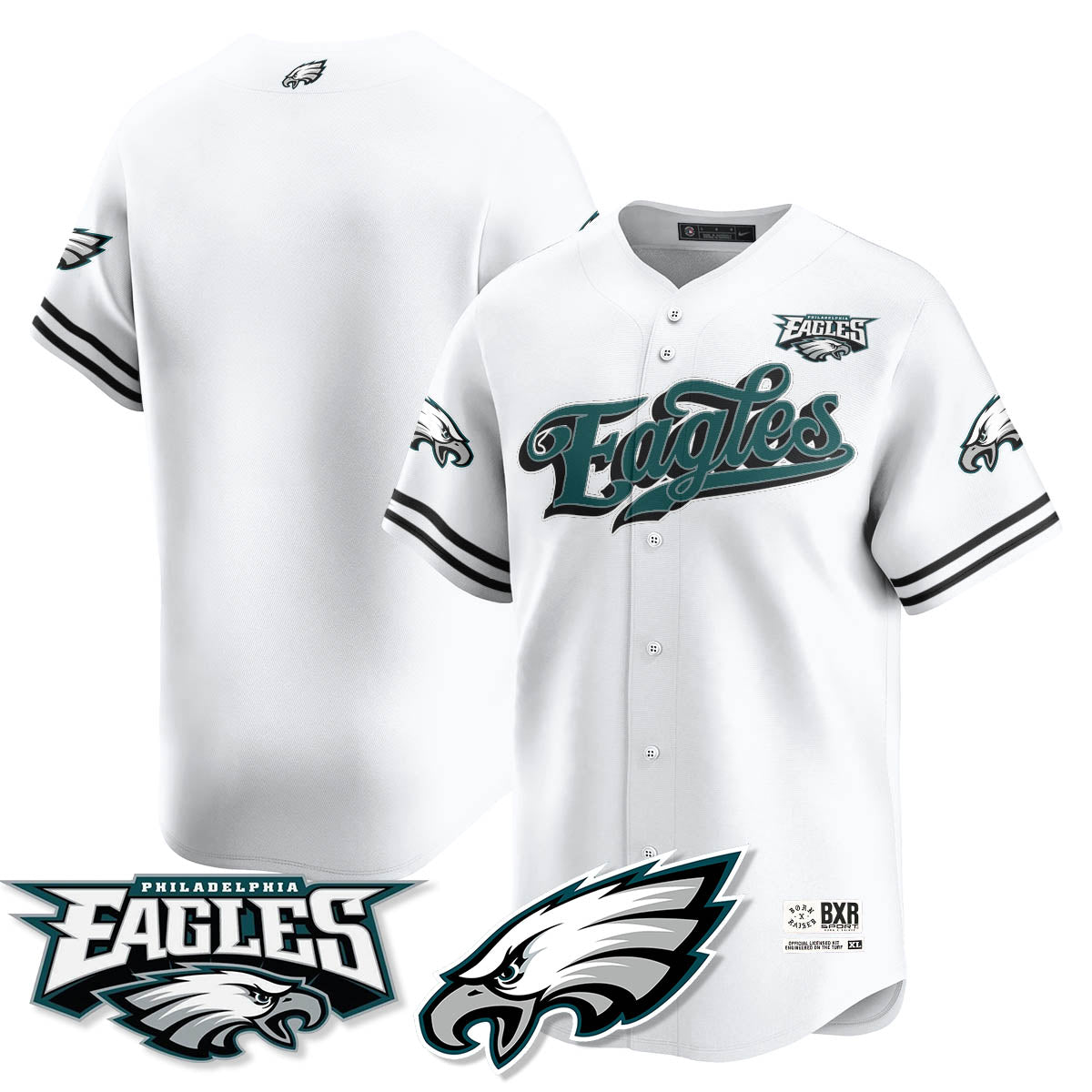 PHI Born x Raised Baseball Men Jersey - All Stitched