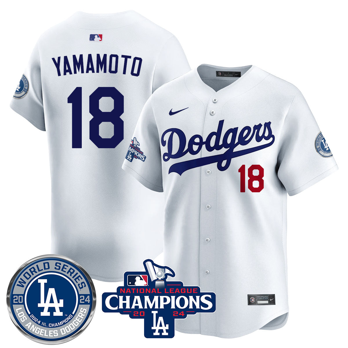 LAD World Series NL Champions Jersey - All Stitched