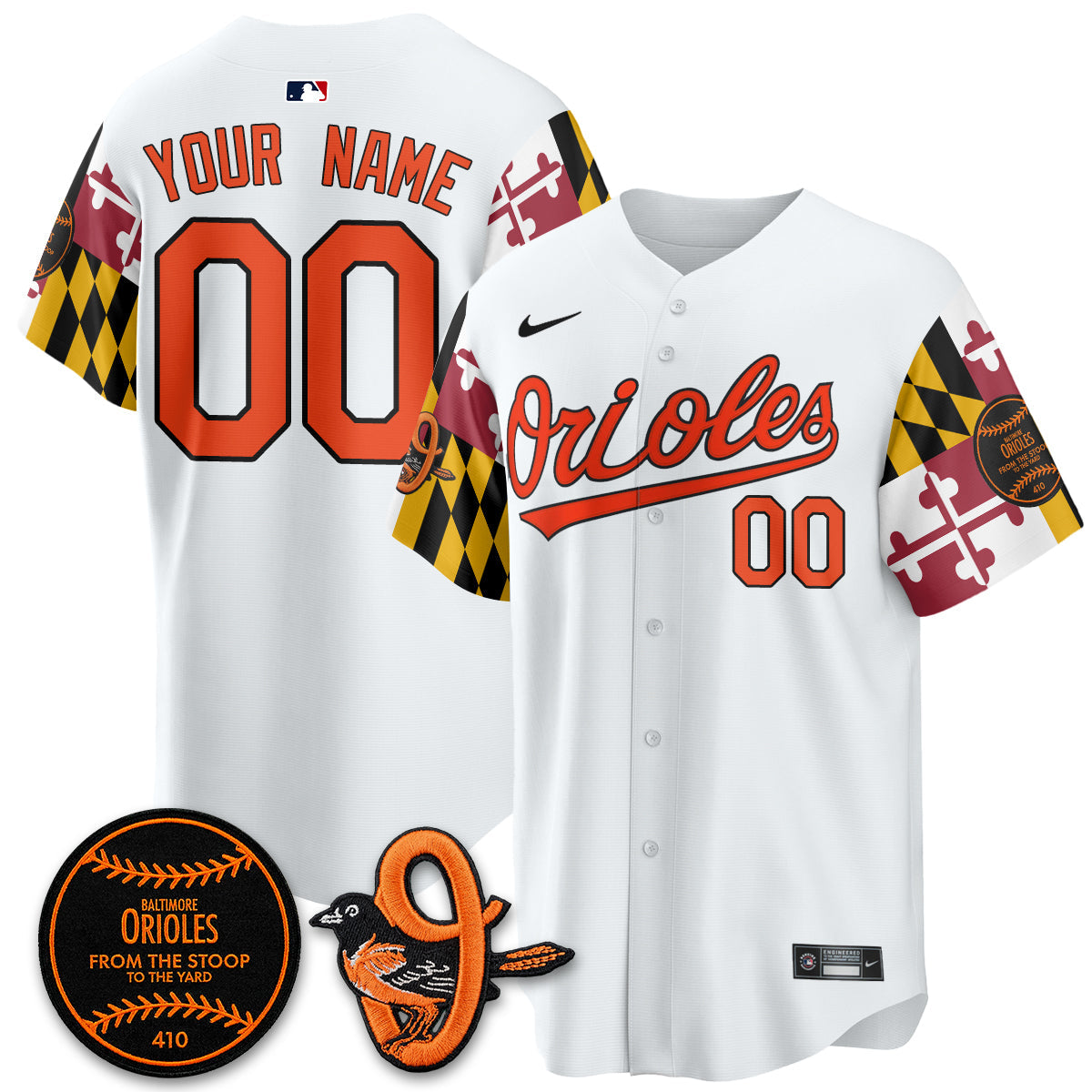 BAL 2026 x Maryland State Flag Vapor Custom Jersey - All Stitched V2