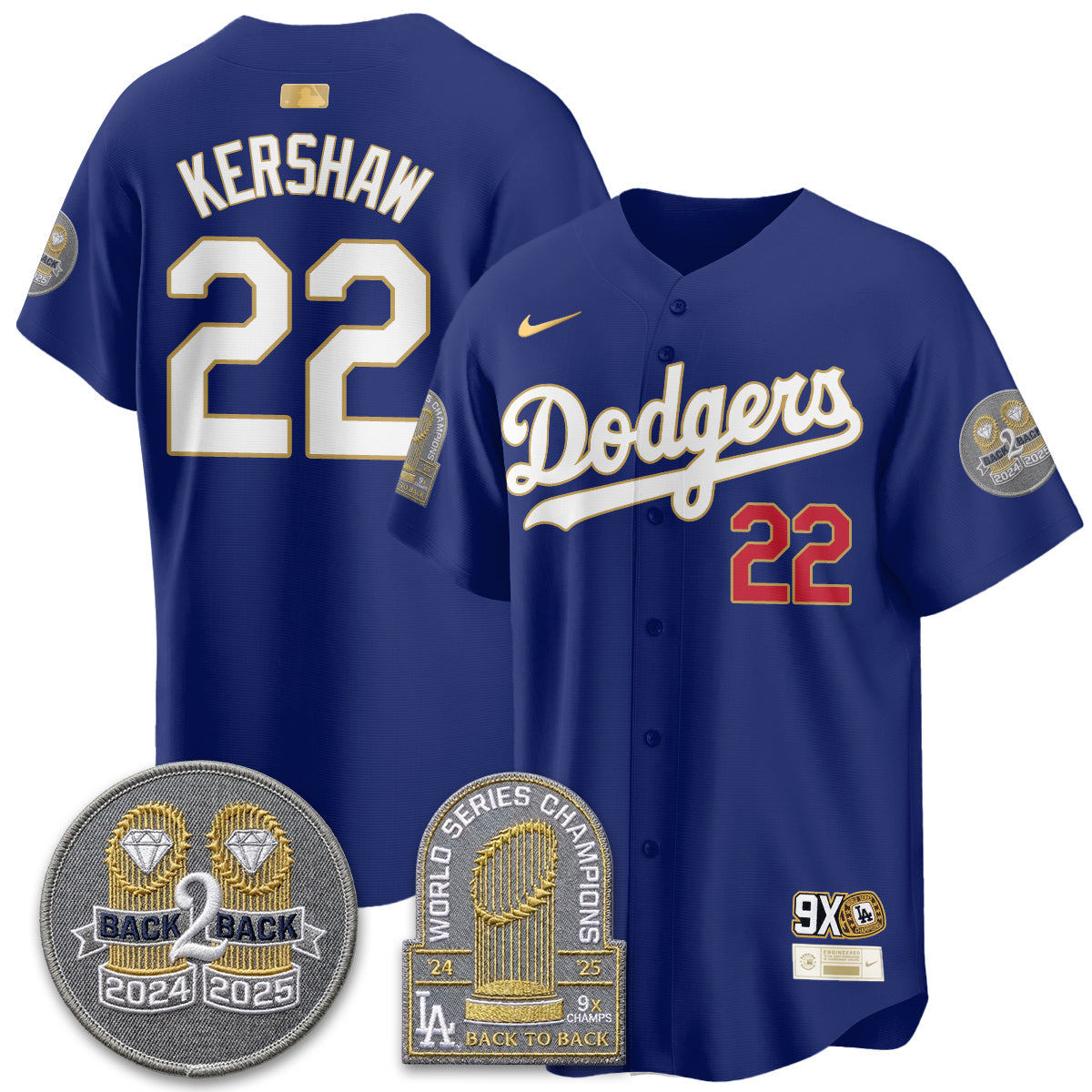 LAD Vapor Limited Men Jersey - Back to Back Champion - All Stitched