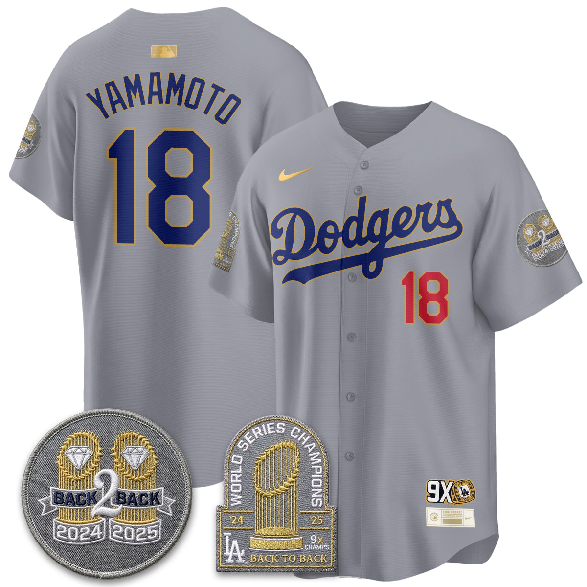 LAD Vapor Limited Men Jersey - Back to Back Champion - All Stitched