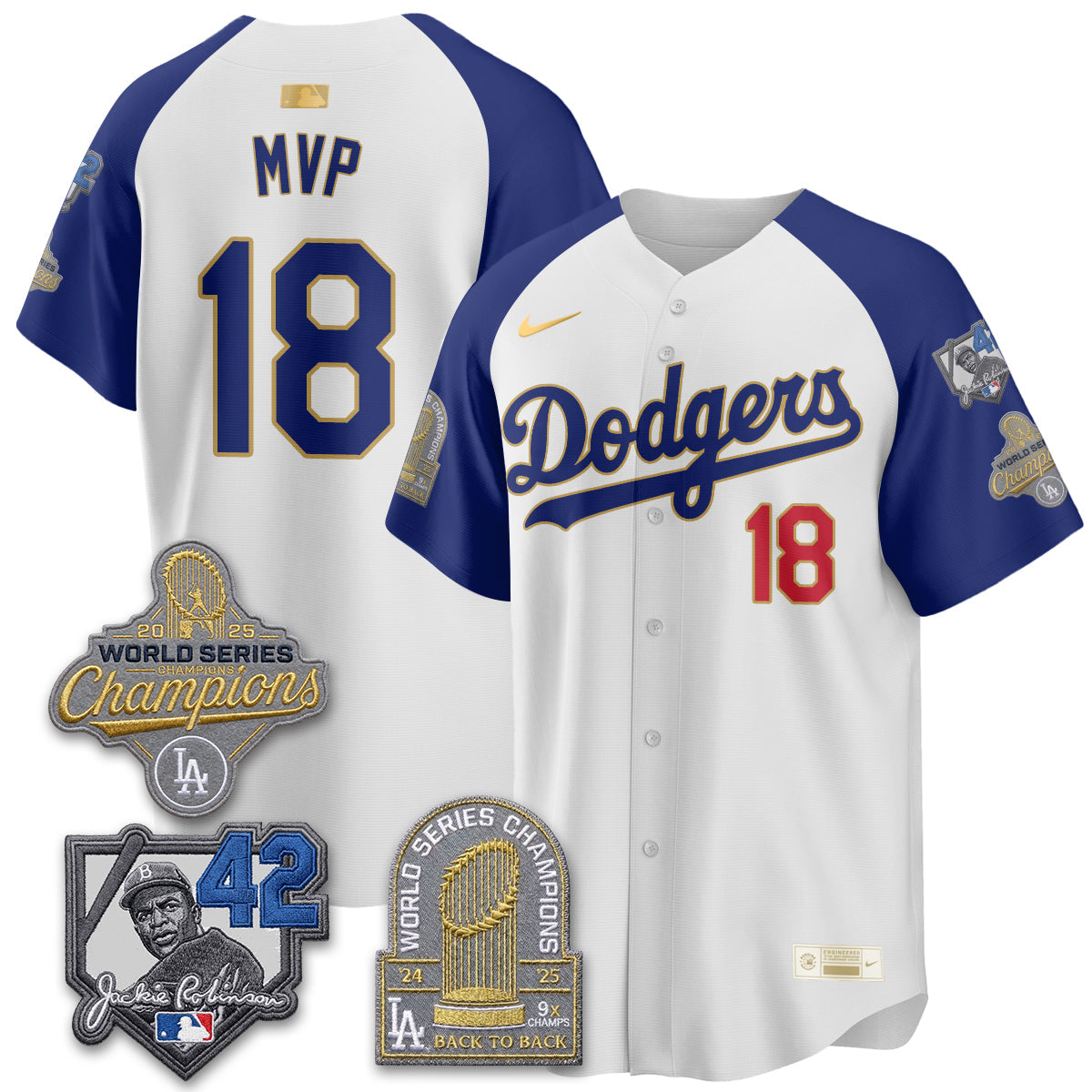 LAD 2026 Jackie Robinson New Era Vapor Limited Jersey - All Stitched