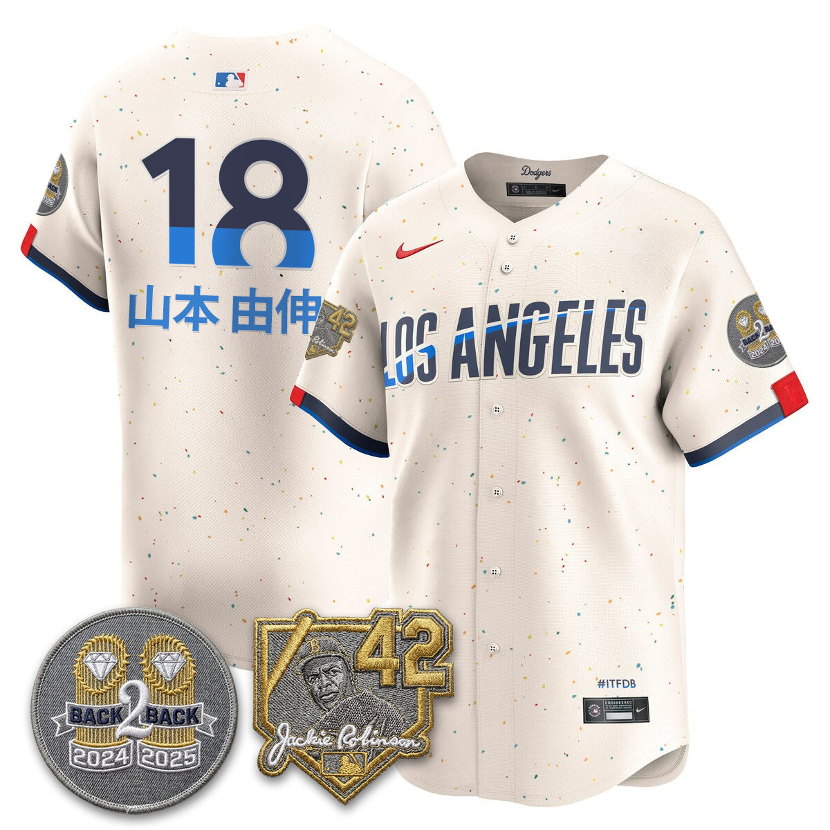 LAD -  2026 Jackie Robinson Day Vapor Limited Jersey - All Stitched