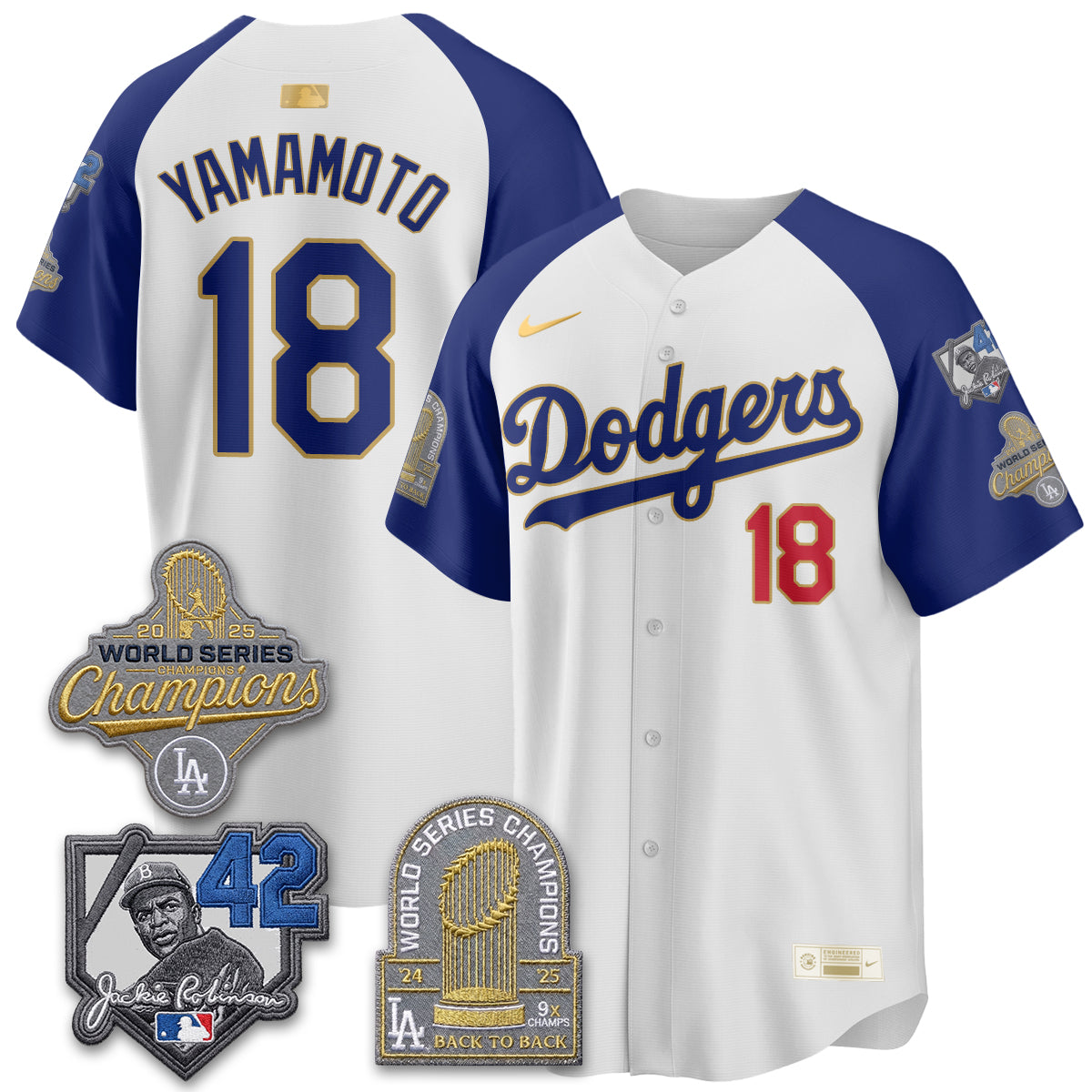 LAD 2026 Jackie Robinson New Era Vapor Limited Jersey - All Stitched