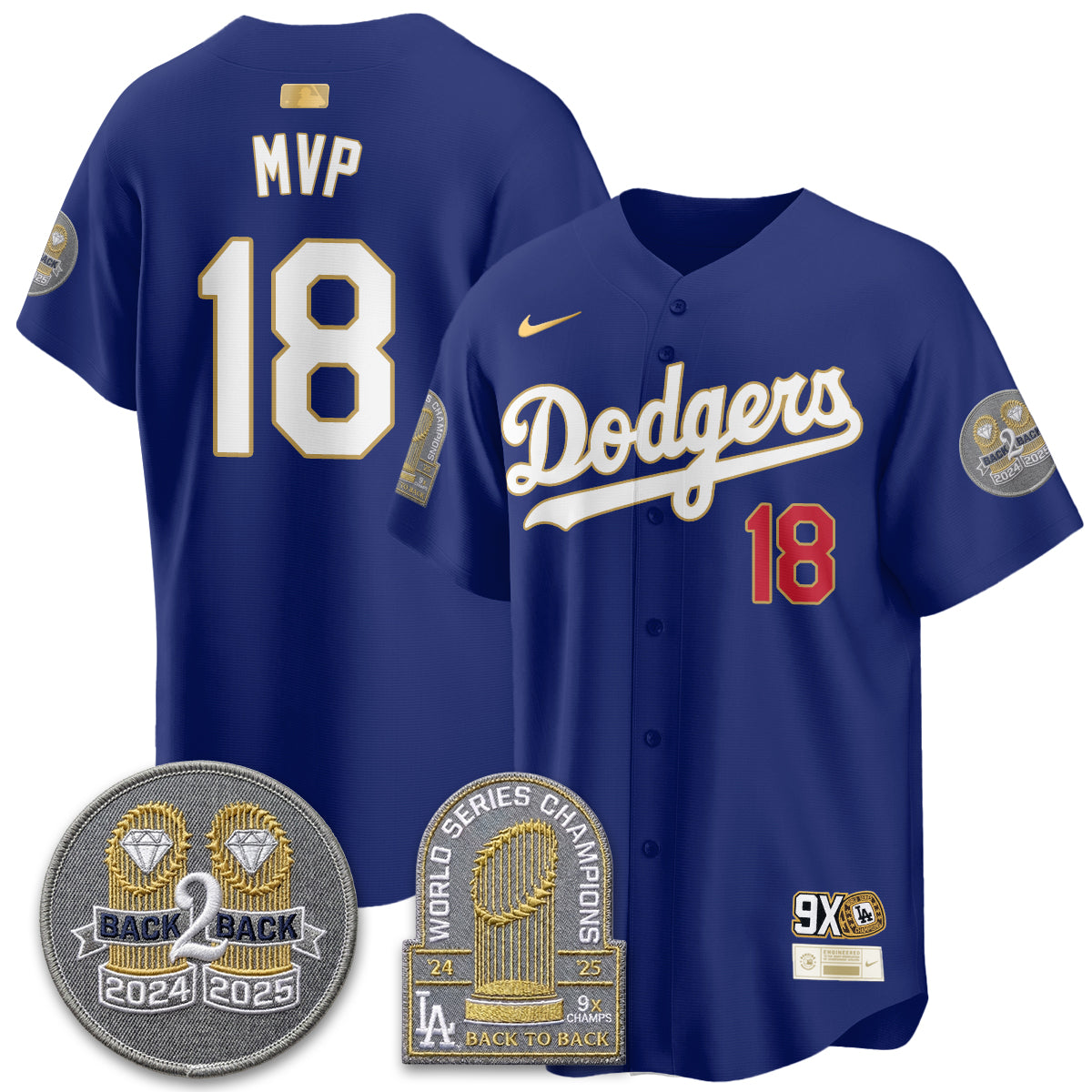 LAD Vapor Limited Jersey - Back to Back Champion - Stitched