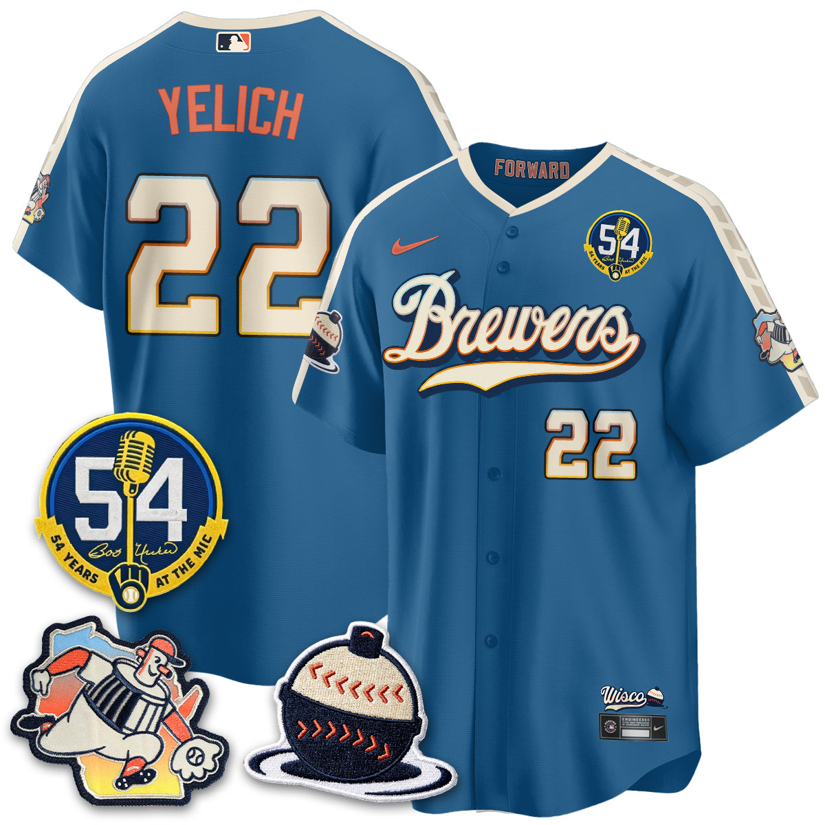 MIL 2026 City Connect Bob Uecker Vapor Limited Jersey - Stitched V1