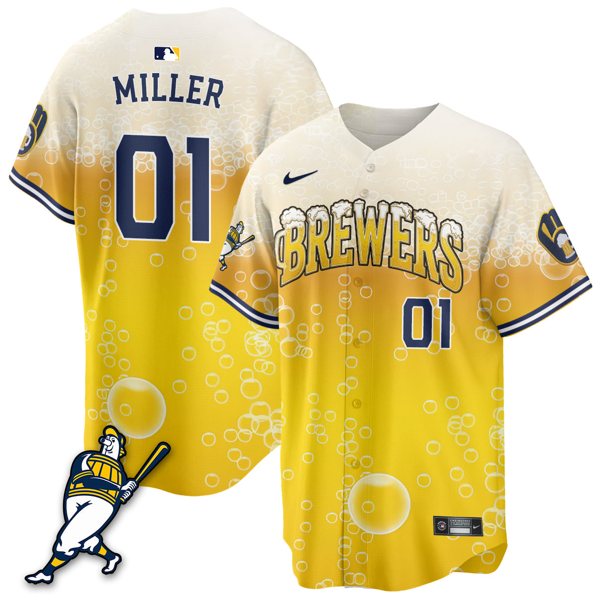 MIL "Pitcher & Pint" Navy Edition Vapor Limited Jersey - Stitched