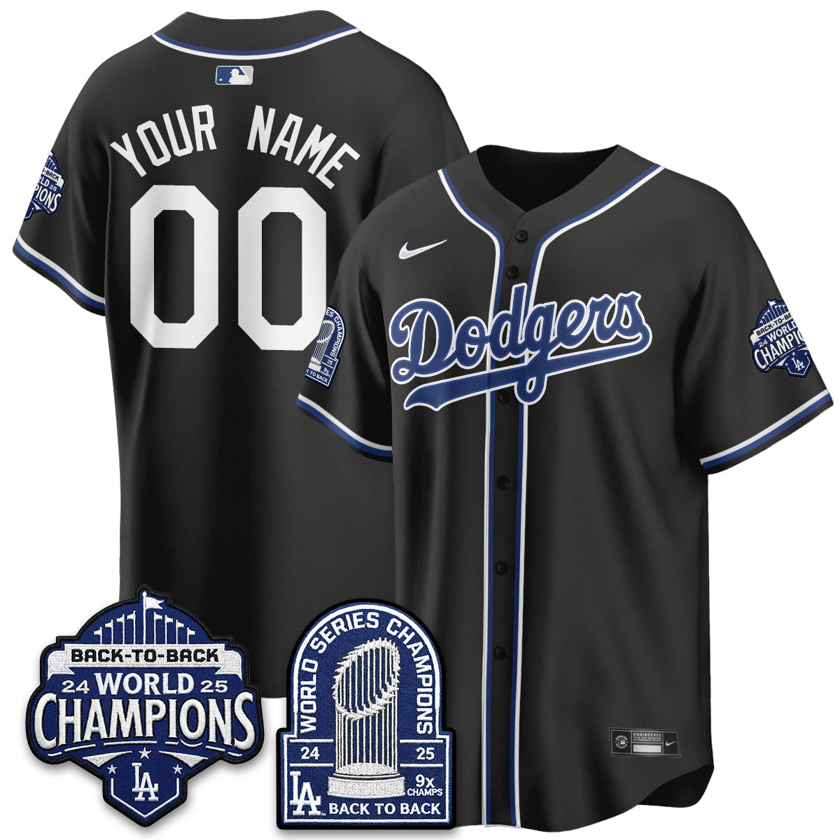 LAD 2026 Black Out Style Vapor Limited Custom Jersey - B2B Champs - All Stitched