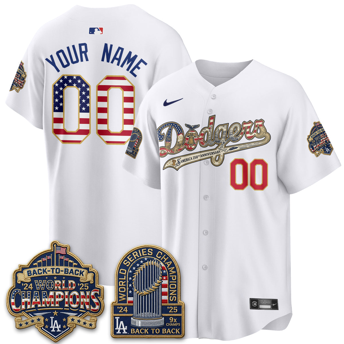 LAD America 250th Anniversary Limited Custom Jersey - Stitched