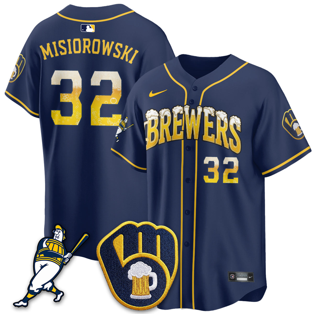 MIL "Pitcher & Pint" Navy Edition Vapor Limited Jersey - Stitched