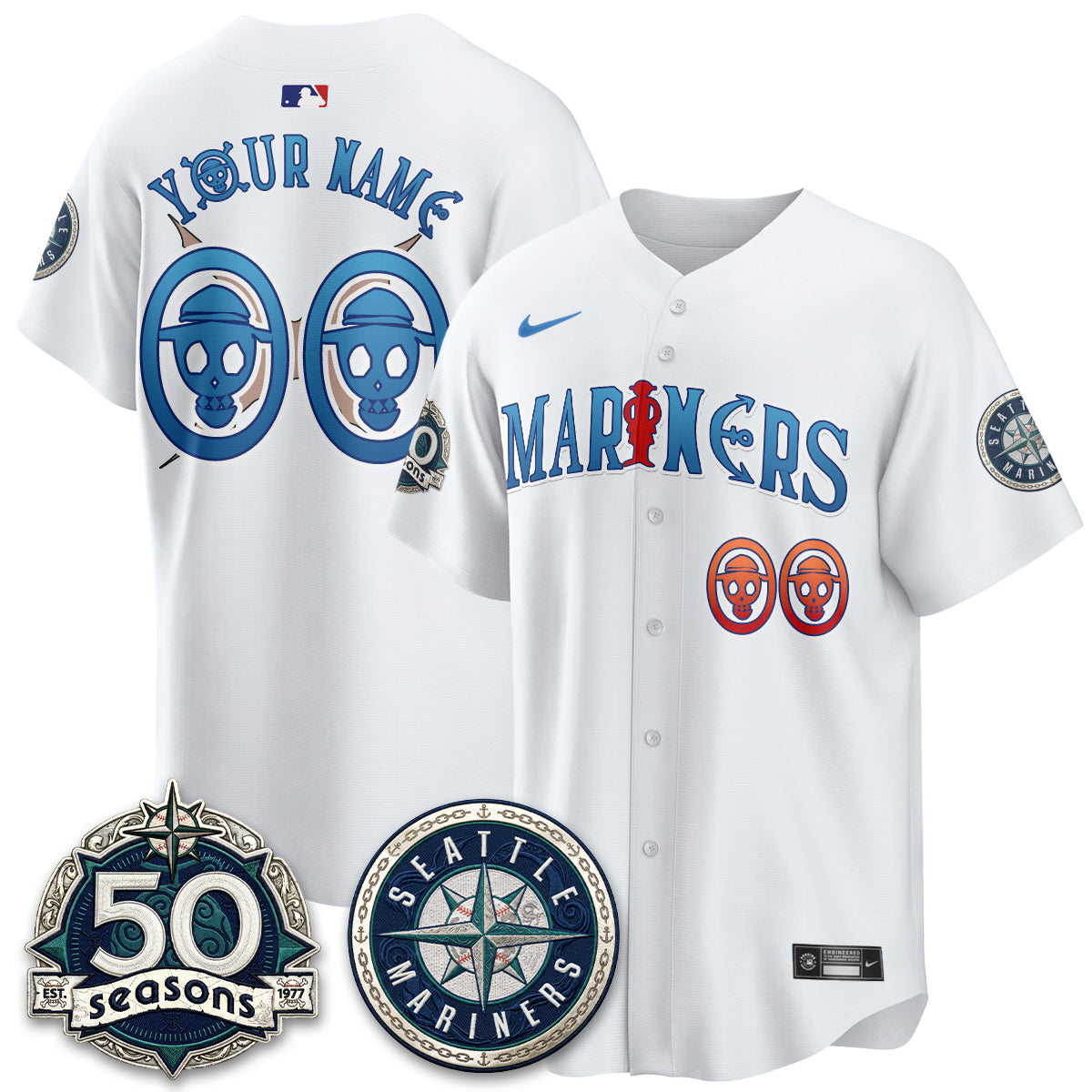 SEA x Japanese Cartoon Vapor Limited Custom Jersey - Stitched