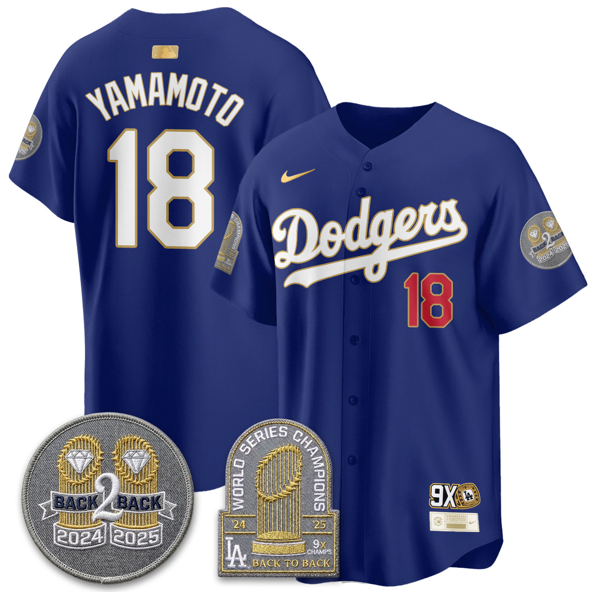 LAD Vapor Limited Men Jersey - Back to Back Champion - All Stitched