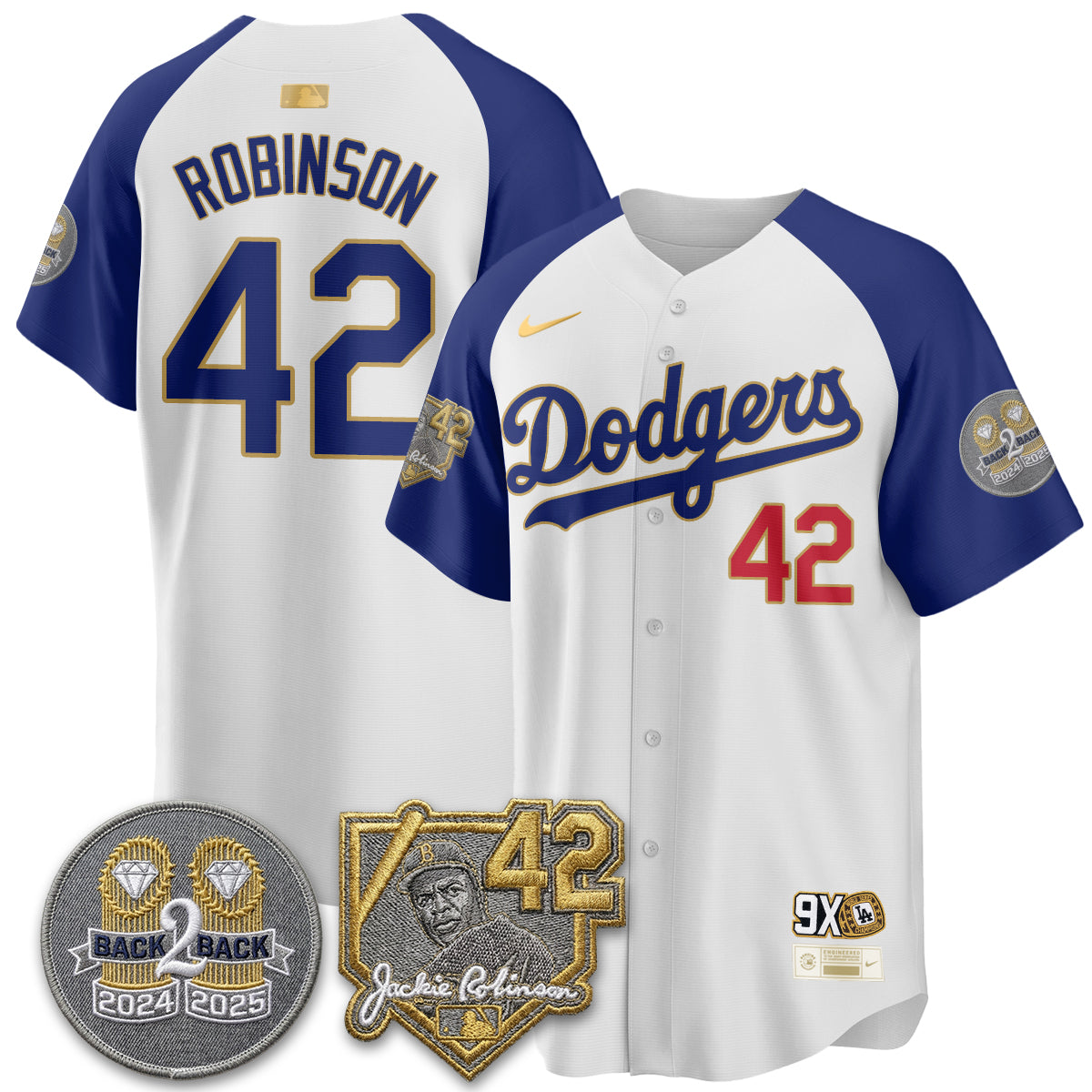 LAD -  2026 Jackie Robinson Day Vapor Limited Men Jersey - All Stitched