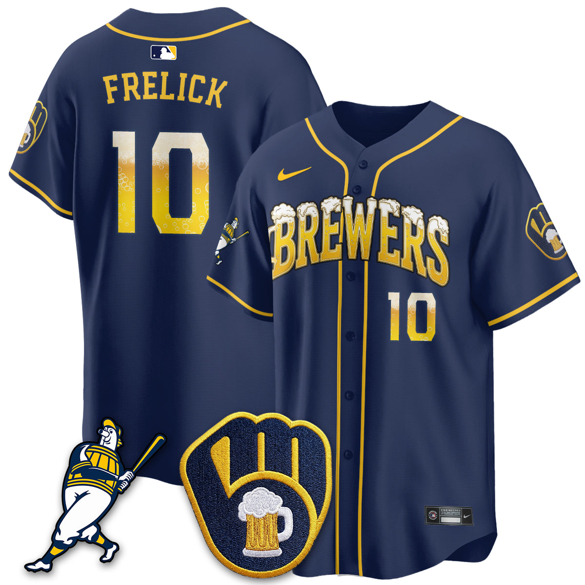 MIL "Pitcher & Pint" Navy Edition Vapor Limited Jersey - Stitched