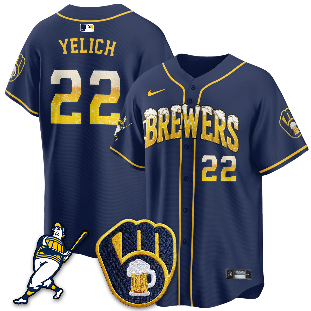 MIL "Pitcher & Pint" Edition Vapor Limited Jersey - Stitched (2)