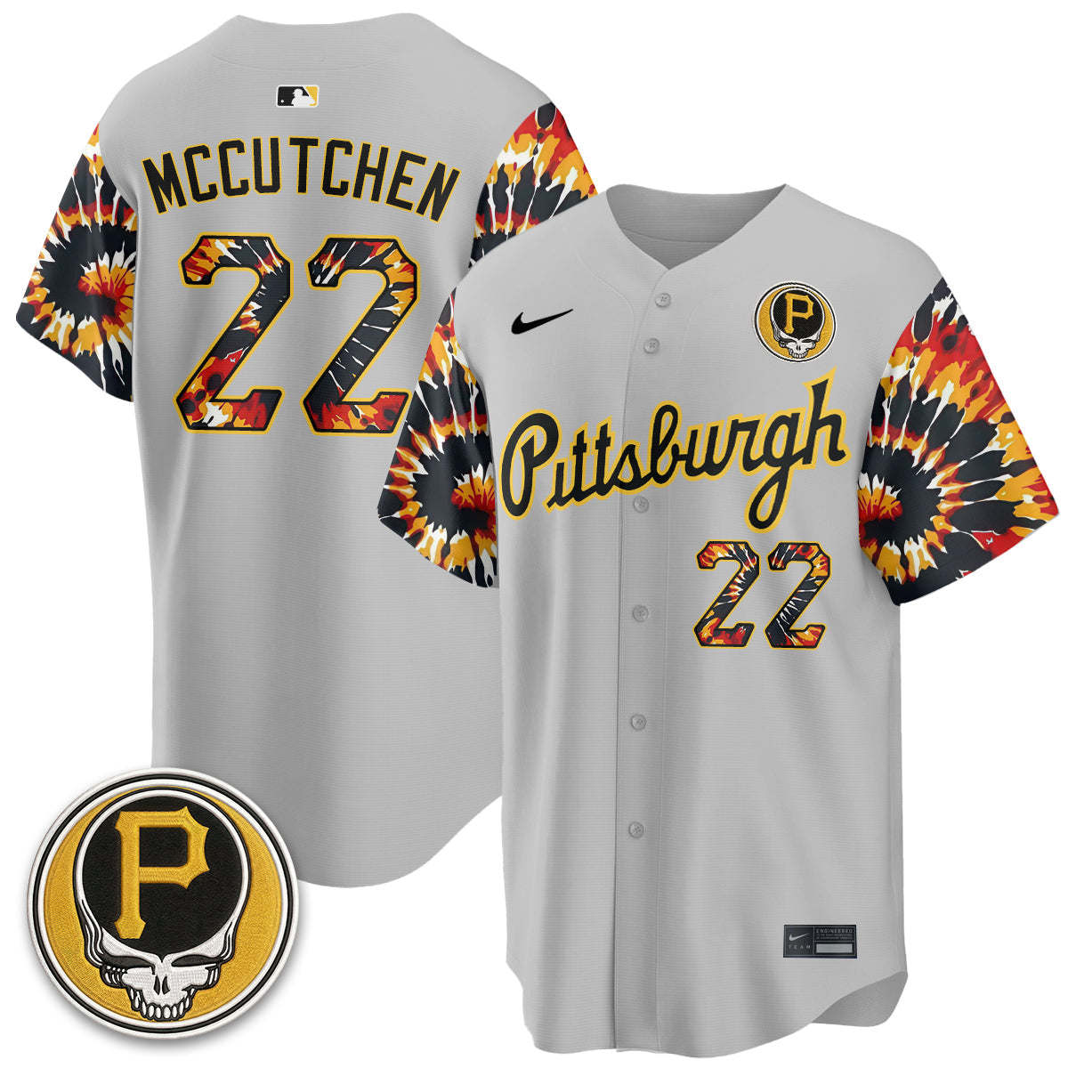 PIT x Grateful Dead Vapor Limited Jersey - Stitched