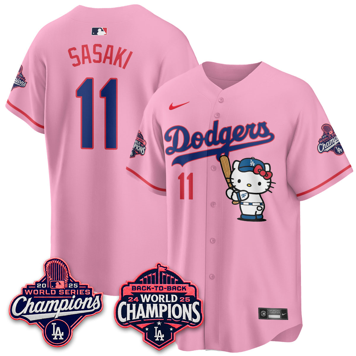 LAD x Meow KT Night 2026 Pink Edition Jersey - Stitched