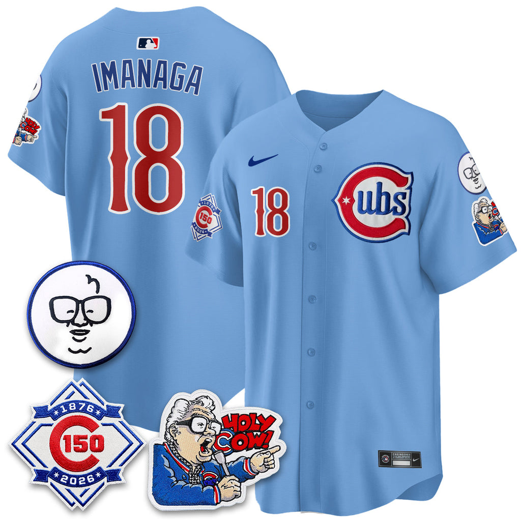 CHC 150th Anniversary Harry Caray Holy Cow Vapor Premier Limited Jersey - Stitched V2