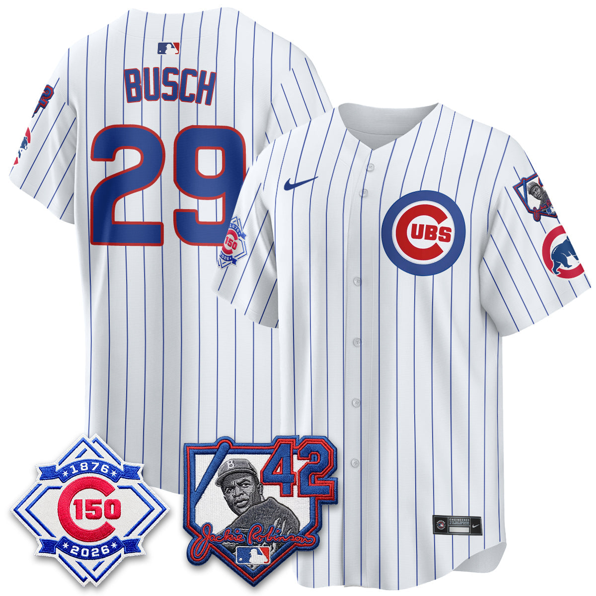 CHC 150th Anniversary & Jackie Robinson Day Patch Vapor Premier Limited Jersey - All Stitched