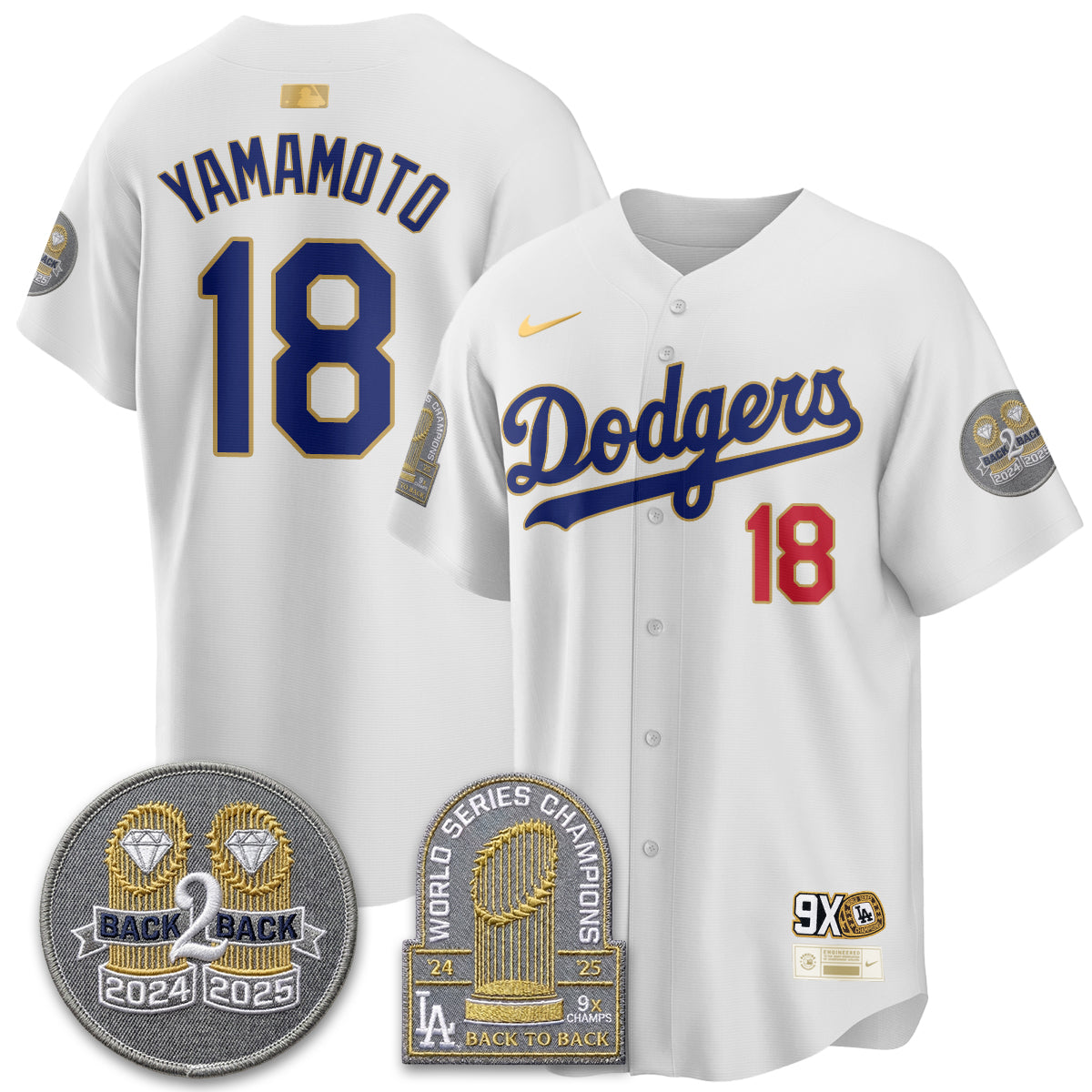 LAD Vapor Limited Men Jersey - Back to Back Champion - All Stitched