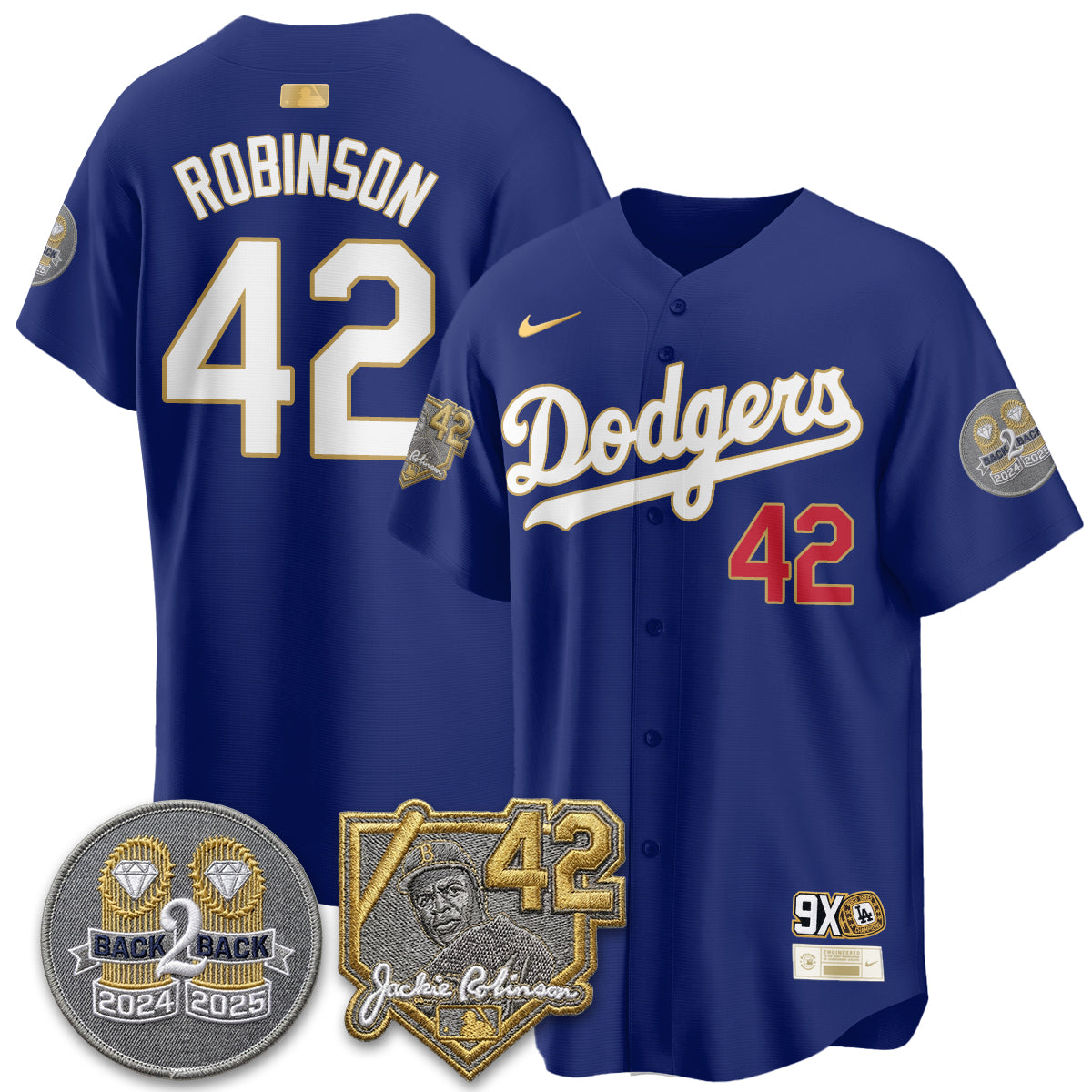 LAD -  2026 Jackie Robinson Day Vapor Limited Men Jersey - All Stitched