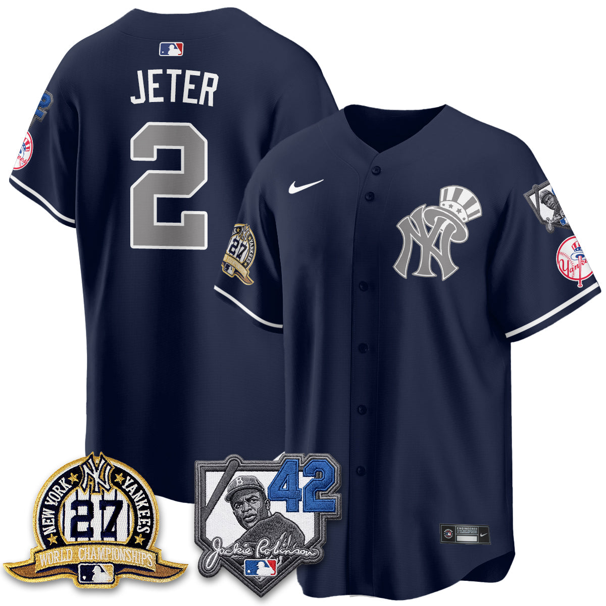 NYY 2026 Jackie Robinson Day Vapor Limited Gold Edition Jersey - All Stitched - V2