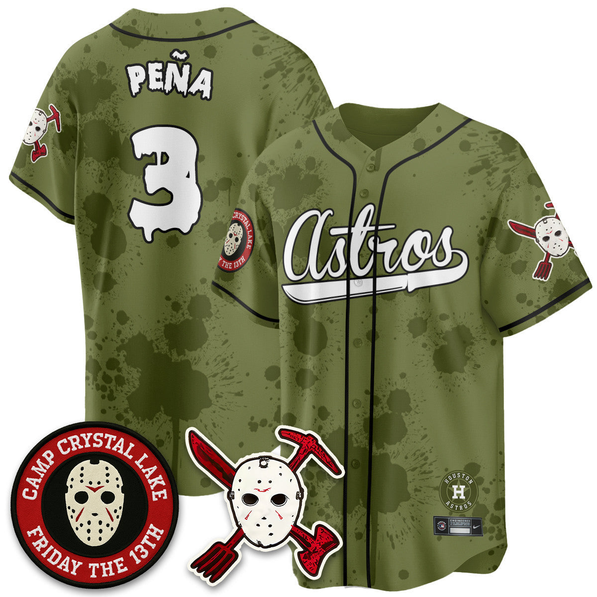 HOU "Friday the 13th" Jersey - All Stitched