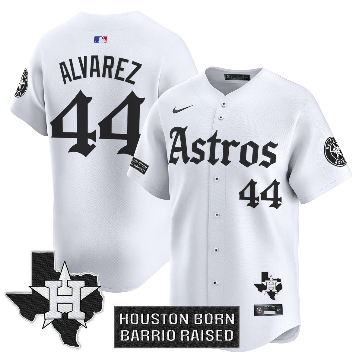 Men's Houston Astros 'Gothic Edition' Vapor Premier Limited Jersey - All Stitched