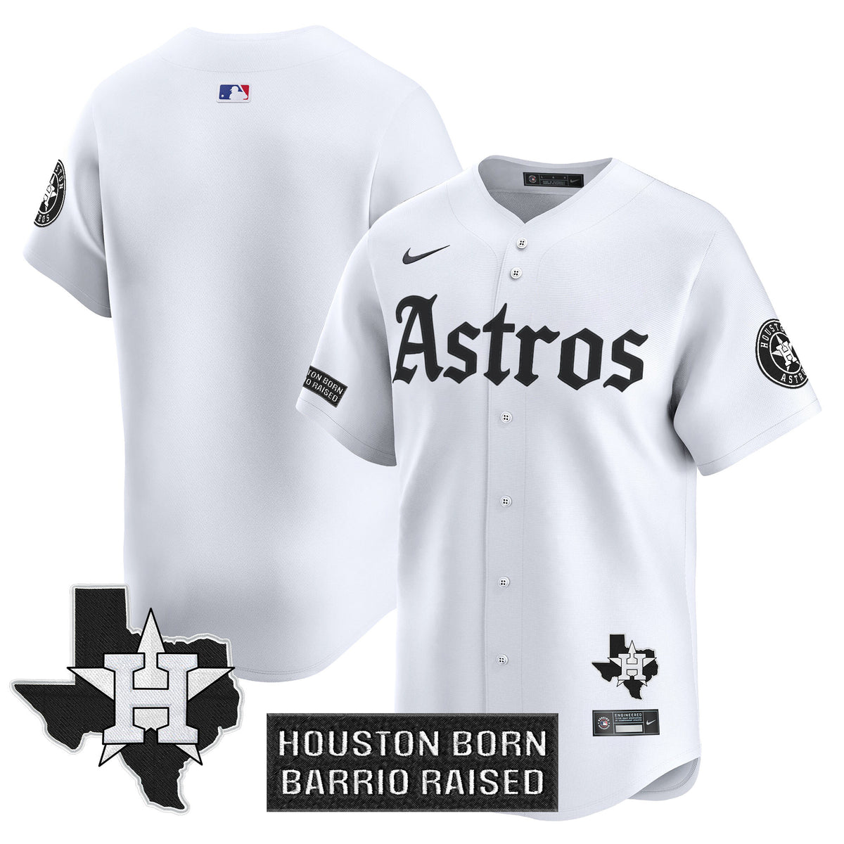 Men's Houston Astros 'Gothic Edition' Vapor Premier Limited Jersey - All Stitched