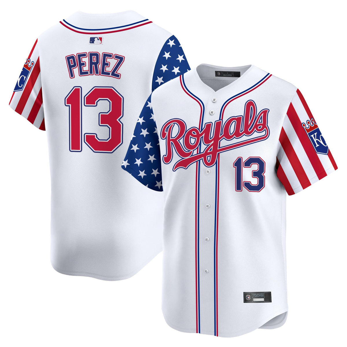 Men's Kansas City Royals 2025 Independence Day Vapor Premier Limited Jersey - All Stitched