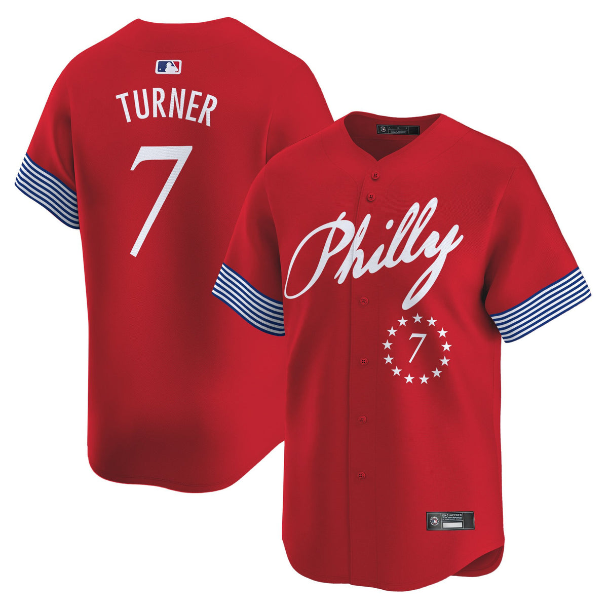 Men's Philadelphia Phillies 2025 Independence Day Vapor Premier Limited Jersey V2 - All Stitched