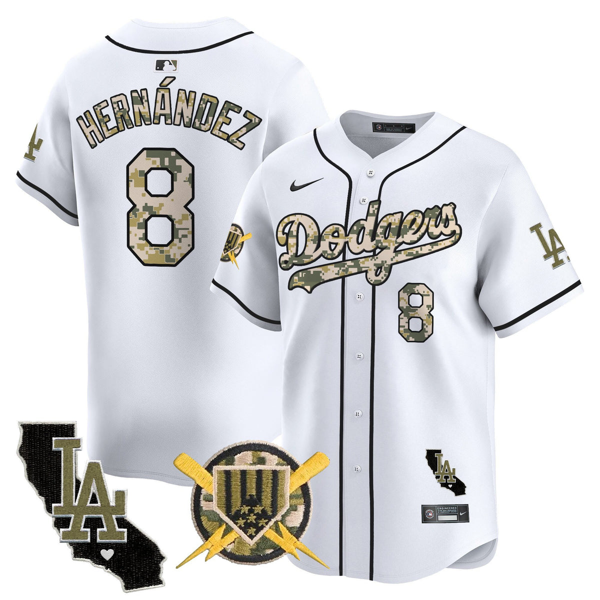 Men's Dodgers Armed Forces Day Vapor Premier Limited Jersey - All Stitched