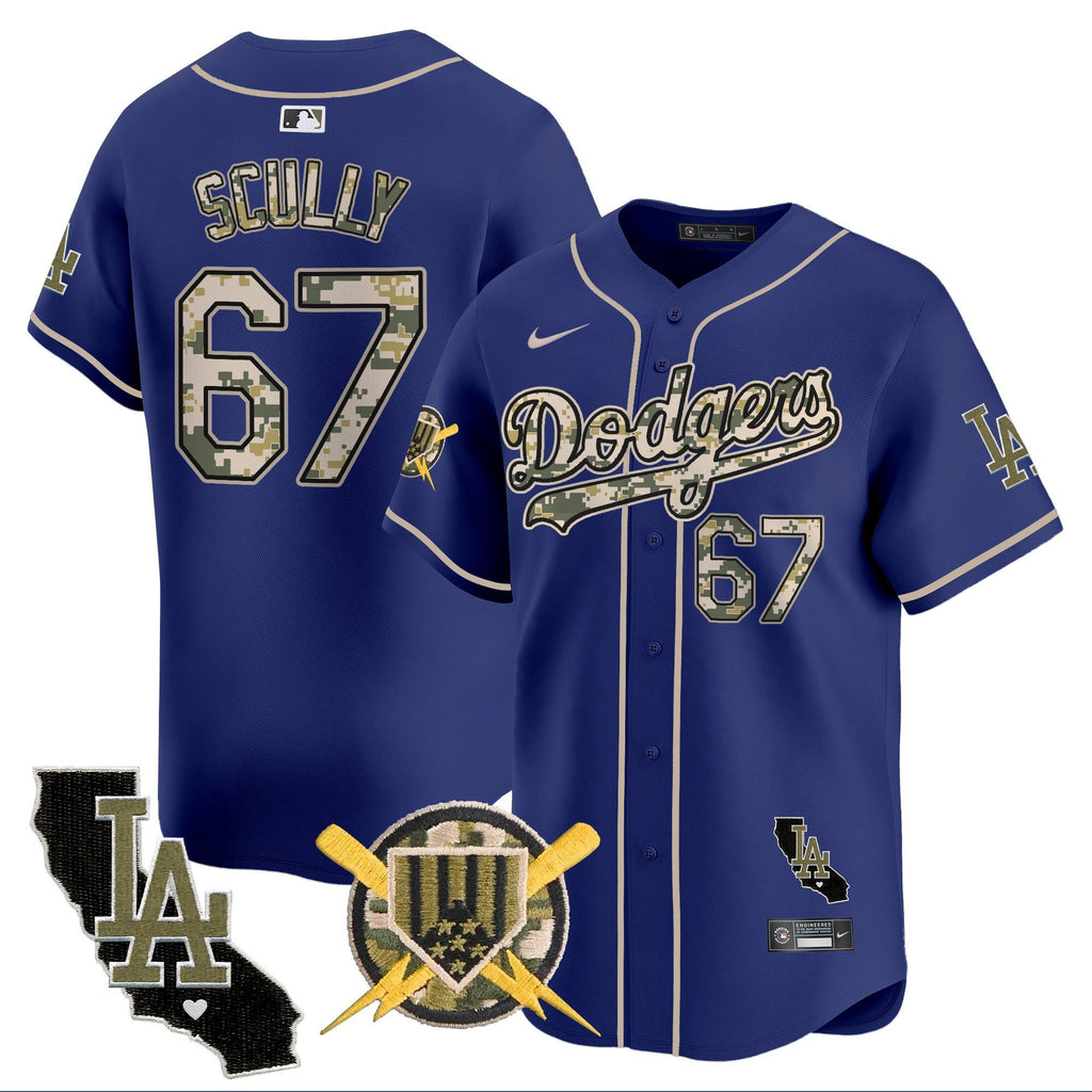 Men's Dodgers Armed Forces Day Vapor Premier Limited Jersey - All Stitched